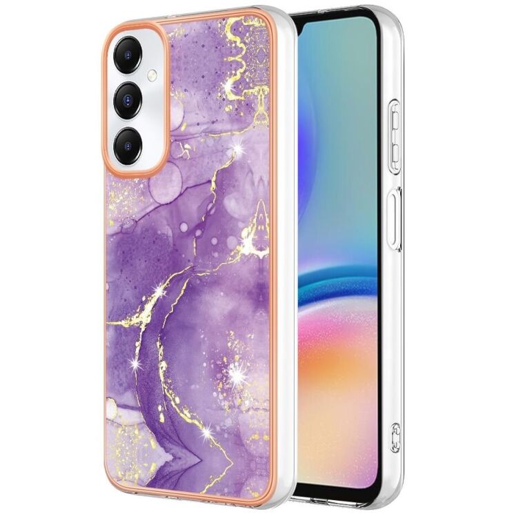 Защитный чехол Deexe Marble Style для Samsung Galaxy A05s (A057) - Purple: фото 1 из 6