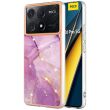 Защитный чехол Deexe Marble Style для Xiaomi Poco X6 Pro - Light Purple (345857LV)