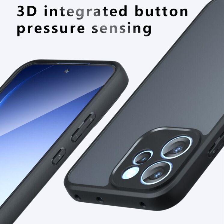 Защитный чехол Deexe Matte Skin для OPPO Reno 15 F - Black: фото 11 из 11