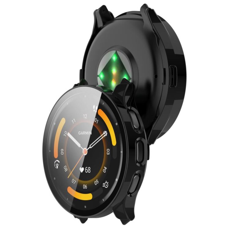 Захисний чохол Deexe Protective Frame для Garmin Venu 3 - Black: фото 7 з 8