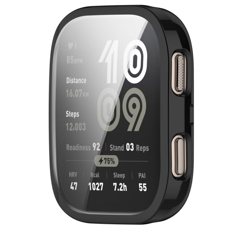 Захисний чохол Deexe Protective Frame для Xiaomi Amazfit Bip 6 - Black: фото 2 з 10