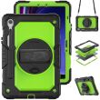 Захисний чохол Deexe Shockproof Case для Samsung Galaxy Tab S9 FE (X510/516) / Tab S10 FE (X520/526) - Green / Black (338917GB)