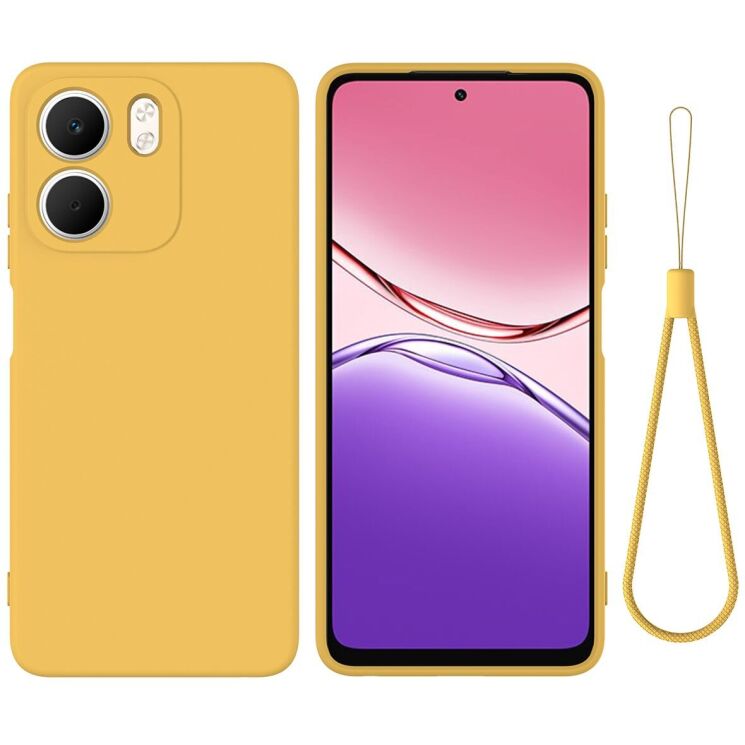 Захисний чохол Deexe Silicone Case для OPPO A5x - Yellow: фото 1 з 9