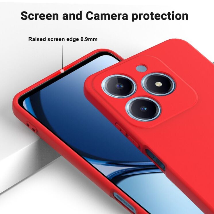 Защитный чехол Deexe Silicone Case для Realme C61 - Black: фото 3 из 7