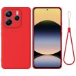Защитный чехол Deexe Silicone Case для Xiaomi Redmi Note 14 5G - Red (379403R)