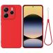 Защитный чехол Deexe Silicone Case для Xiaomi Redmi Note 14 5G - Red (379403R). Фото 1 из 8