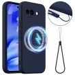 Защитный чехол Deexe Silicone Case with MagSafe для Google Pixel 10a - Dark Blue (407310DB)