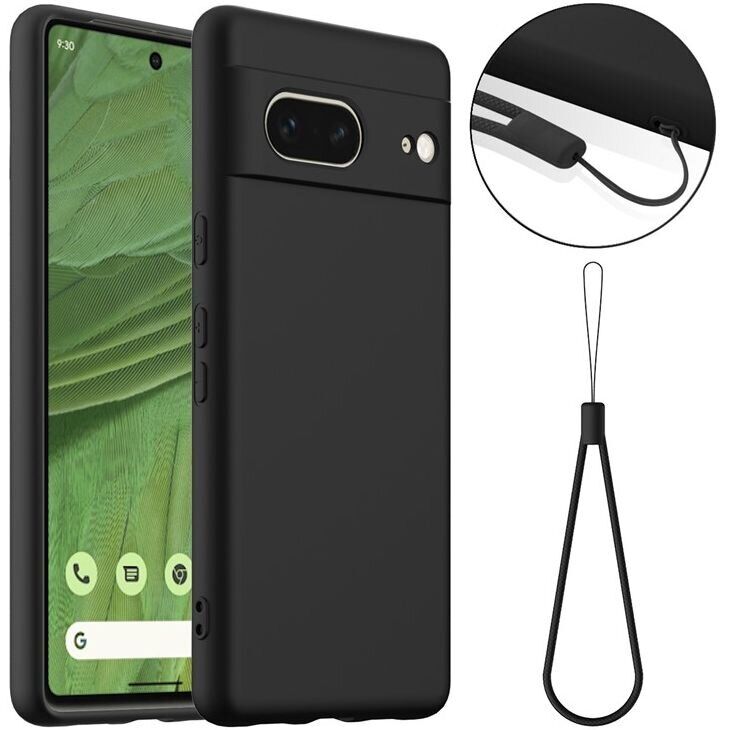 Защитный чехол Deexe Silicone Case with MagSafe для Google Pixel 7 - Black: фото 1 из 9