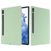 Защитный чехол Deexe Silicone Shell для Samsung Galaxy Tab S9 Ultra (X910/916) - Green: фото 1 из 9