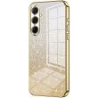 Защитный чехол Deexe Sparkles Cover для Samsung Galaxy A56 (A566) - Gold (372125F)