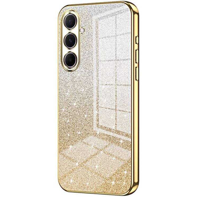 Защитный чехол Deexe Sparkles Cover для Samsung Galaxy A56 (A566) - Gold: фото 1 из 7