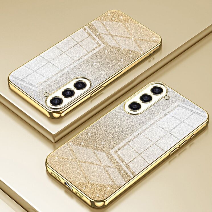 Защитный чехол Deexe Sparkles Cover для Samsung Galaxy S23 Plus (S916) - Gold: фото 2 из 7