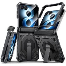 Захисний чохол Deexe Tank Stand для Samsung Galaxy Flip 8 - Black: фото 1 з 9