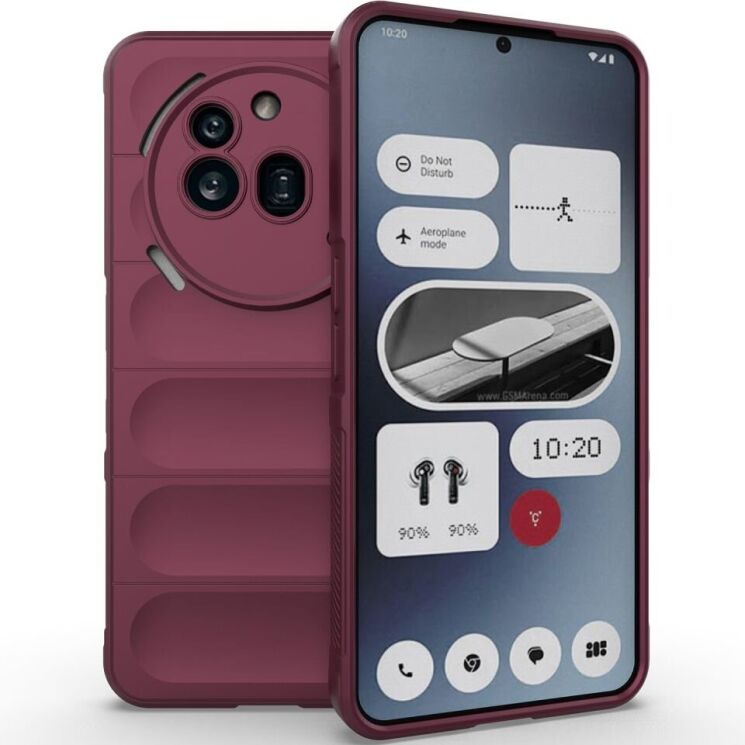 Защитный чехол Deexe Terra Case для Nothing Phone (3a) Pro - Wine Red: фото 1 из 8