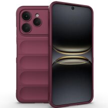 Силіконовий (TPU) чохол Deexe Terra Case для TECNO Spark 40 - Wine Red: фото 1 з 9