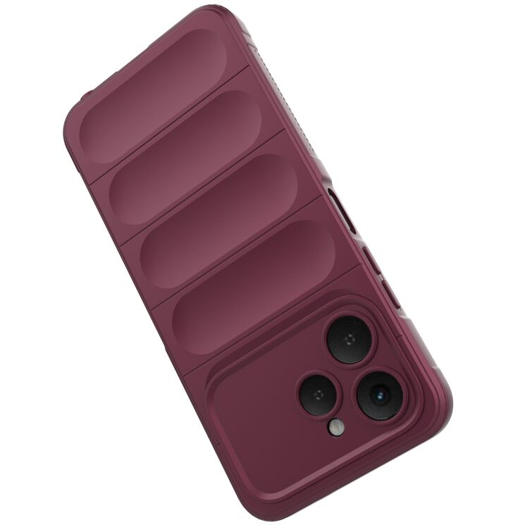 Силіконовий (TPU) чохол Deexe Terra Case для TECNO Spark 40 - Wine Red: фото 4 з 9