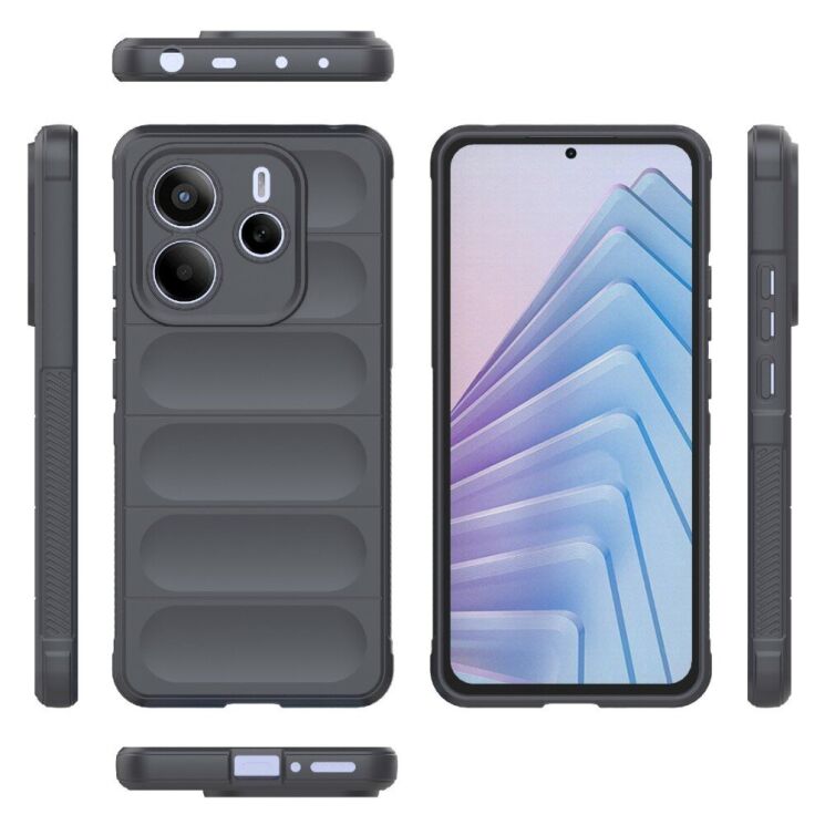 Защитный чехол Deexe Terra Case для Xiaomi Redmi Note 14 5G - Dark Grey: фото 2 из 6