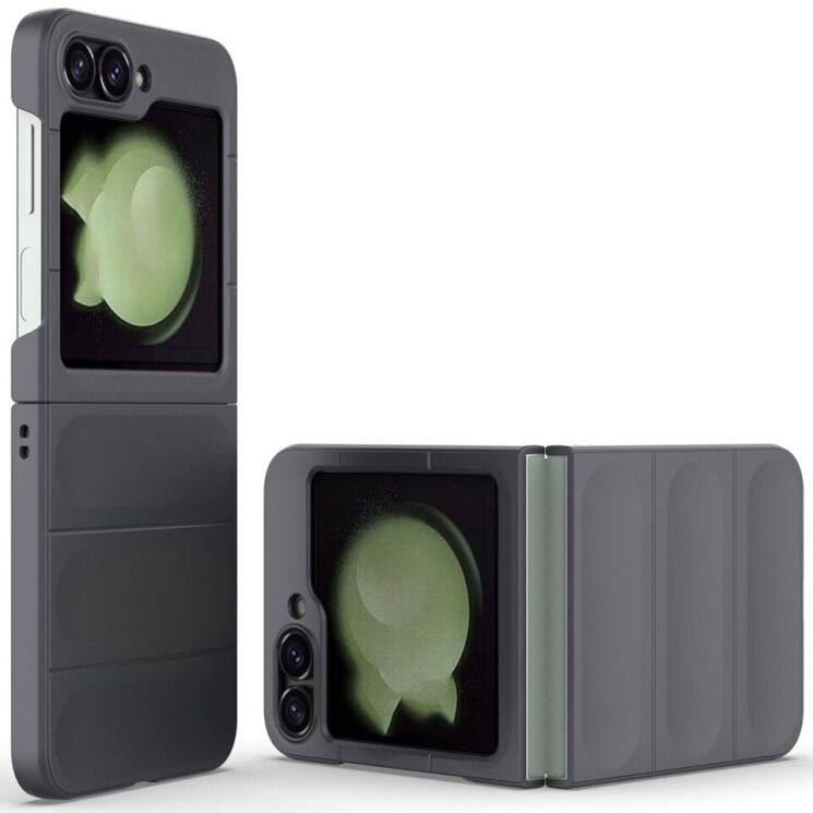 Защитный чехол Deexe Terra Case (FF) для Samsung Galaxy Flip 6 - Dark Grey: фото 1 из 7