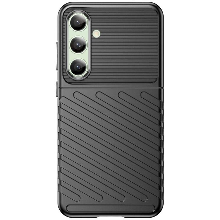 Захисний чохол Deexe Thunder Series для Samsung Galaxy S24 FE (S721) - Black: фото 2 з 8