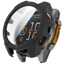 Защитный чехол Deexe Watch Case для Garmin Fenix 8 (43mm) - Black / Red: фото 1 из 7