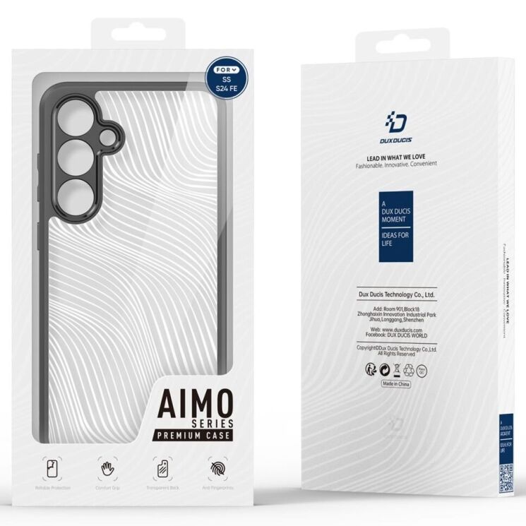 Защитный чехол DUX DUCIS Aimo Series для Samsung Galaxy S24 FE (S721) - Black: фото 13 из 13