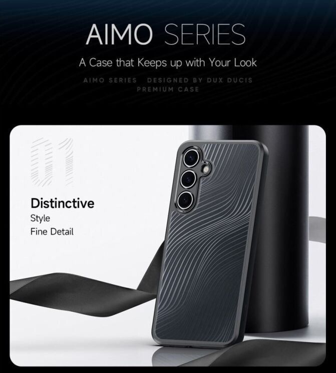 Защитный чехол DUX DUCIS Aimo Series для Samsung Galaxy S24 FE (S721) - Black: фото 10 из 13