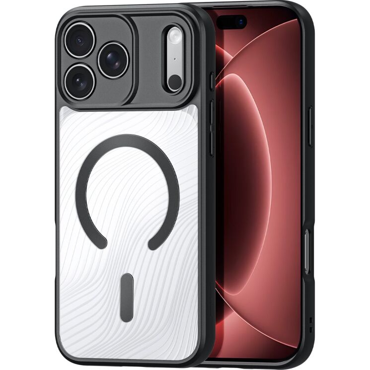 Захисний чохол DUX DUCIS Aimo Series Magnetic (FP) для iPhone 18 Pro - Black: фото 1 з 9