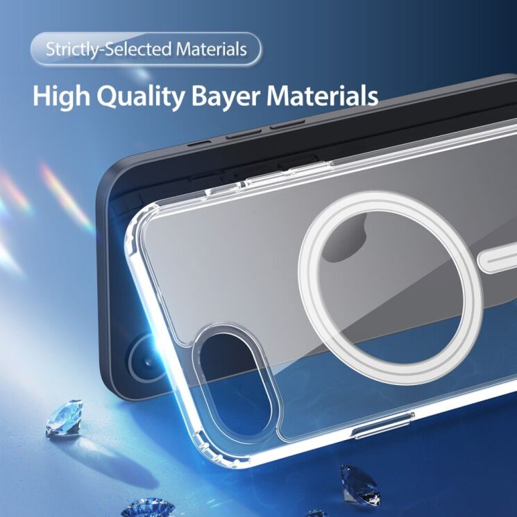 Защитный чехол DUX DUCIS Clin Series MagSafe для Apple iPhone 16e - Transparent: фото 8 из 13