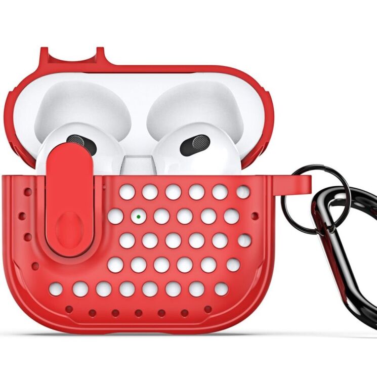 Захисний чохол DUX DUCIS PECM Series для Apple AirPods Pro - Red: фото 1 з 19