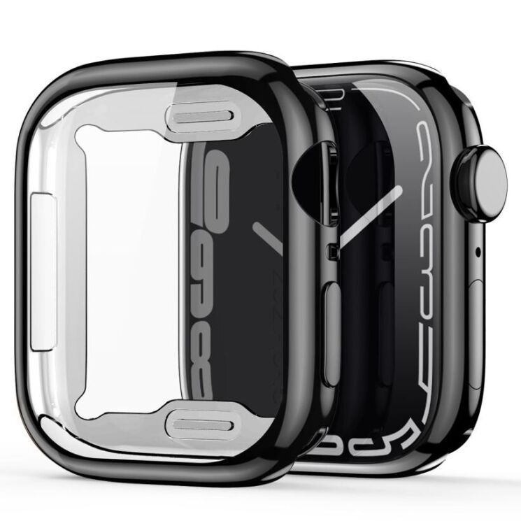 Защитный чехол DUX DUCIS Somo Series для Apple Watch 44 mm / SE 44 mm - Black: фото 1 из 10