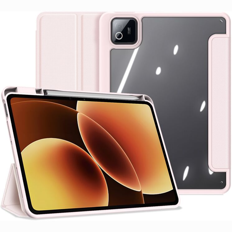 Захисний чохол DUX DUCIS TOBY Series для Xiaomi Pad 8 Pro / Pad 8 / Pad 7 Pro / Pad 7 - Pink: фото 1 з 11