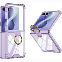 Защитный чехол GKK Aero Pulse для Samsung Galaxy Flip 8 - Transparent Purple: фото 1 из 6
