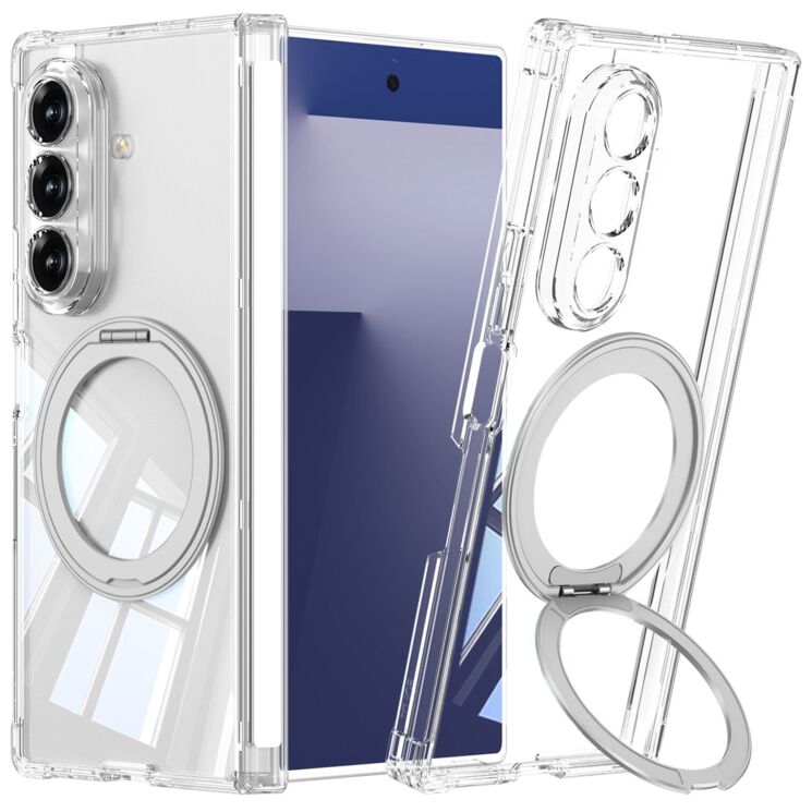 Захисний чохол GKK Airbag OStand для Samsung Galaxy Fold 7 - Transparent: фото 1 з 10