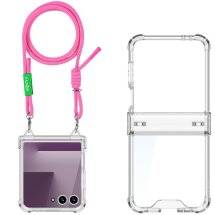 Захисний чохол GKK AirBag with Strap для Samsung Galaxy Flip 7 - Pink: фото 1 з 5