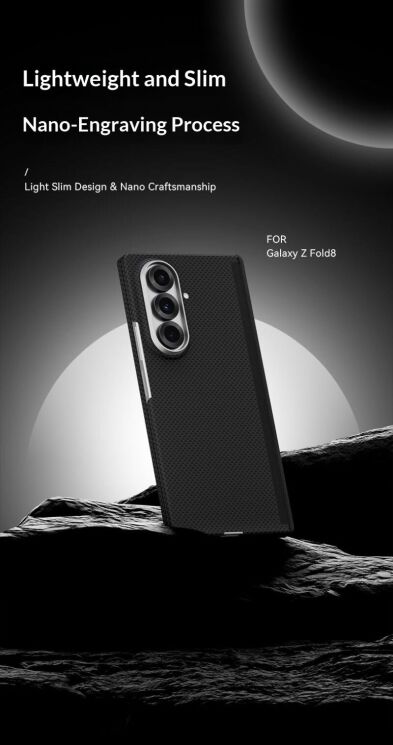 Защитный чехол GKK Dual Axis Case для Samsung Galaxy Fold 8 Ultra - Black: фото 4 из 14