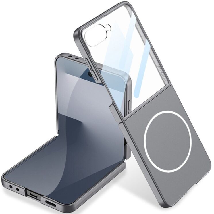 Защитный чехол GKK UltraThin Magnetic для Samsung Galaxy Flip 7 - Grey: фото 1 из 8