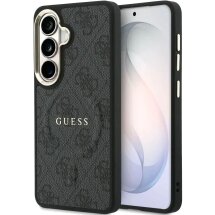 Защитный чехол Guess 4G Embossed Ring MagSafe для Samsung Galaxy S26 (S942) GUHMS26SP4MSEGCK - Black: фото 1 из 9