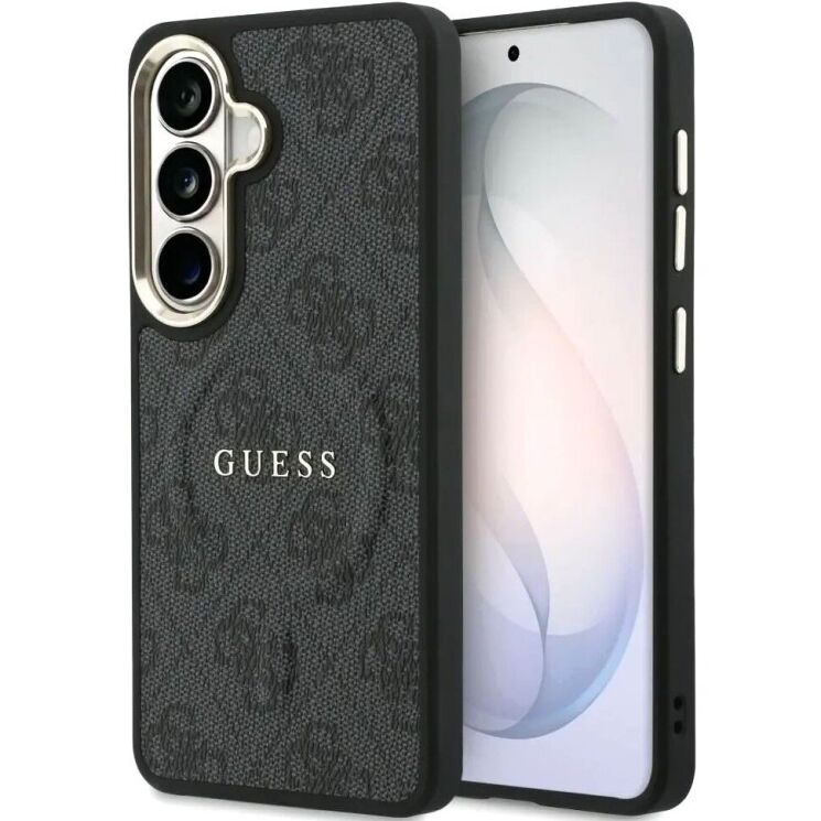 Защитный чехол Guess 4G Embossed Ring MagSafe для Samsung Galaxy S26 (S942) GUHMS26SP4MSEGCK - Black: фото 1 из 9