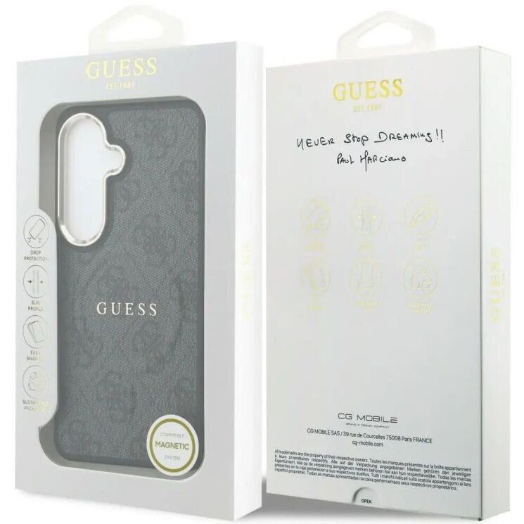 Защитный чехол Guess 4G Embossed Ring MagSafe для Samsung Galaxy S26 (S942) GUHMS26SP4MSEGCK - Black: фото 8 из 9
