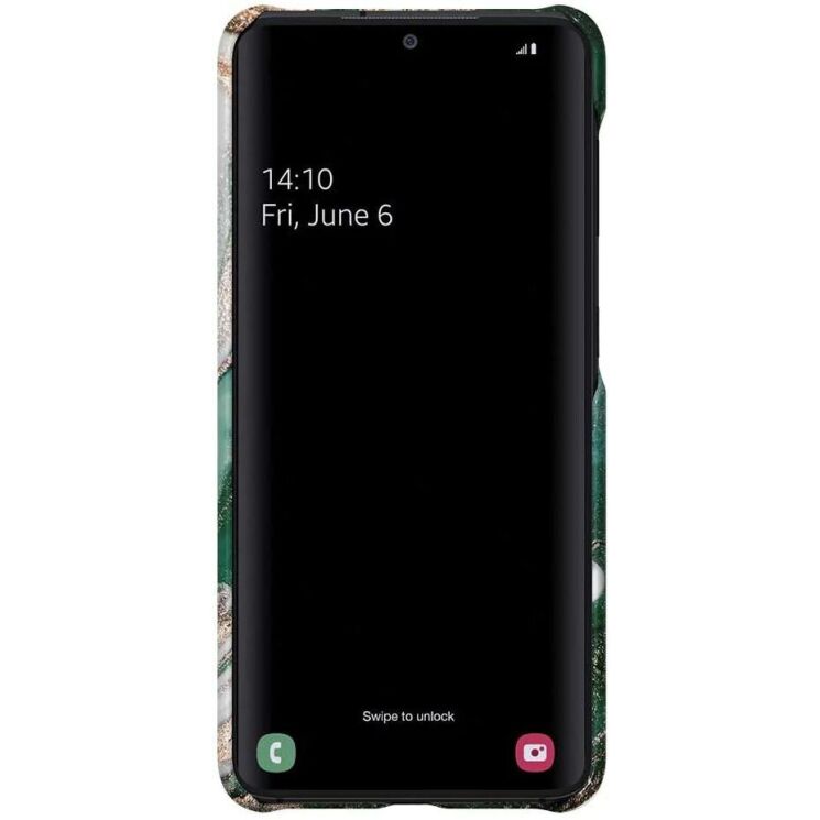 Защитный чехол iDeal Of Sweden Printed Case для Samsung Galaxy S21 (G991) - Golden Jade Marble: фото 2 из 4