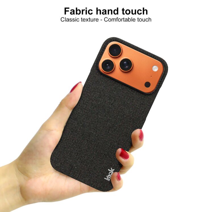 Защитный чехол IMAK Fabric Case для Apple iPhone 18 Pro / 17 Pro - Black: фото 7 из 9