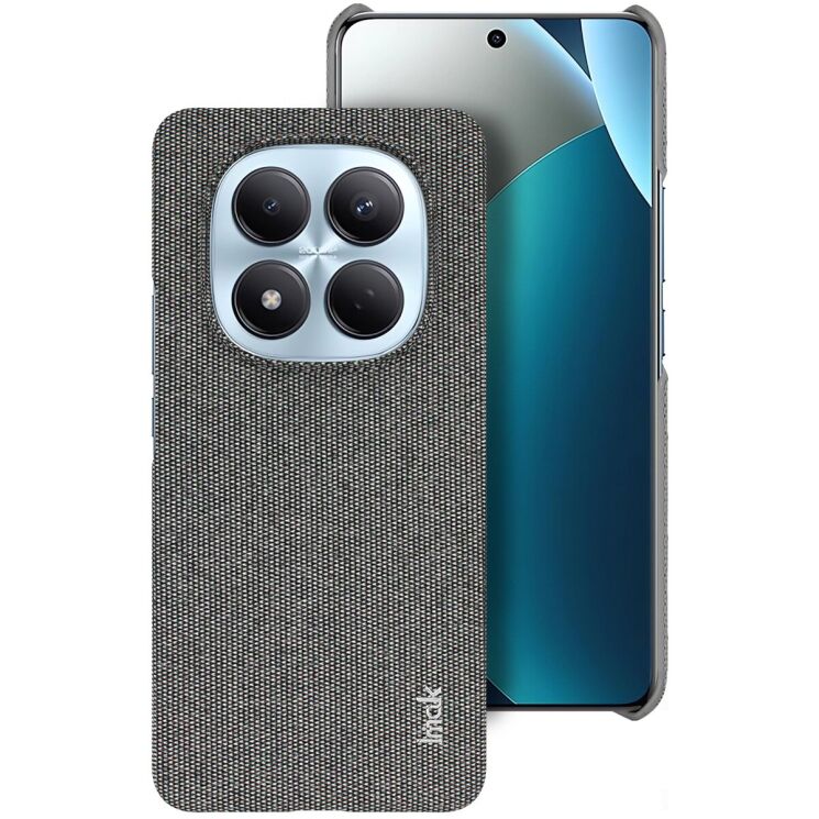 Защитный чехол IMAK Fabric Case для Xiaomi Redmi Note 15 Pro - Dark Grey: фото 1 из 8