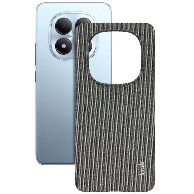 Защитный чехол IMAK Fabric Case для Xiaomi Redmi Note 15 Pro - Dark Grey: фото 2 из 8