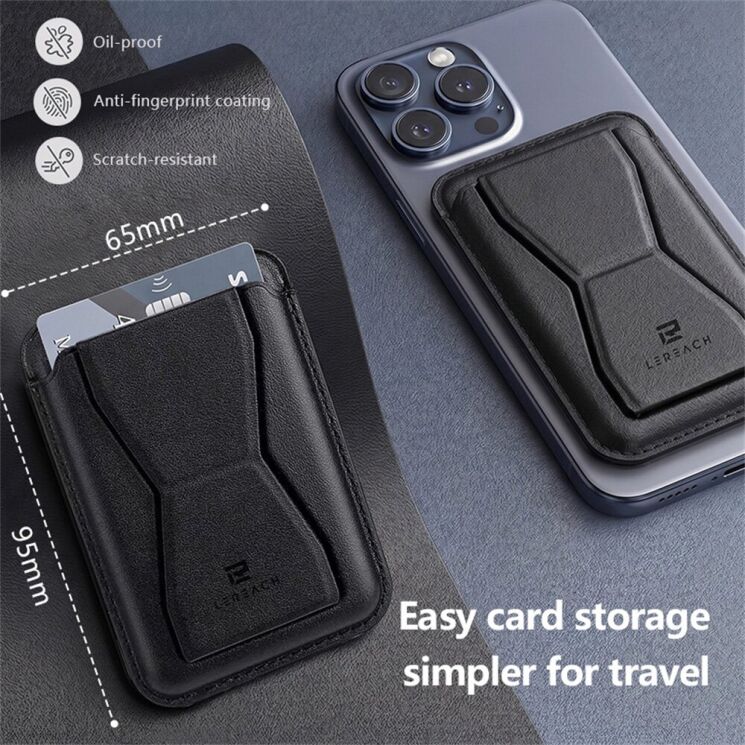 Кардхолдер LEREACH Magnetic Origami Card - Blue: фото 8 з 9