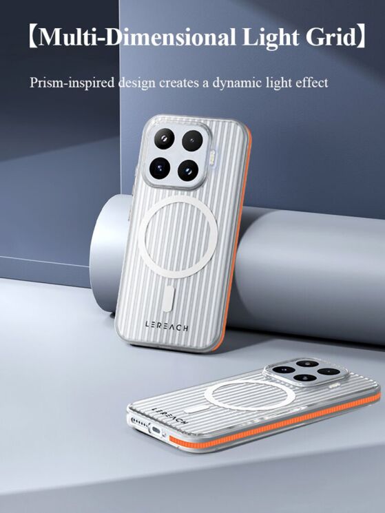 Защитный чехол LEREACH TOC Magnetic для Xiaomi 17T - Orange: фото 4 из 9