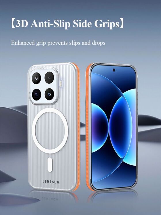 Защитный чехол LEREACH TOC Magnetic для Xiaomi 17T - Orange: фото 5 из 9