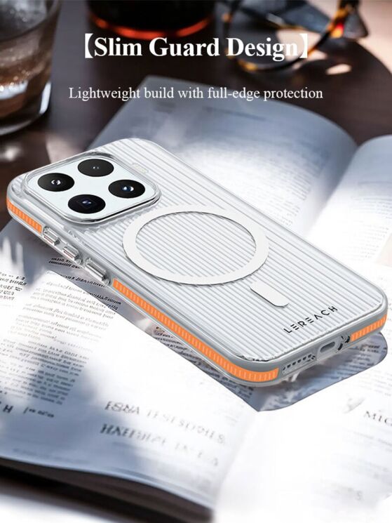 Защитный чехол LEREACH TOC Magnetic для Xiaomi 17T - Orange: фото 7 из 9