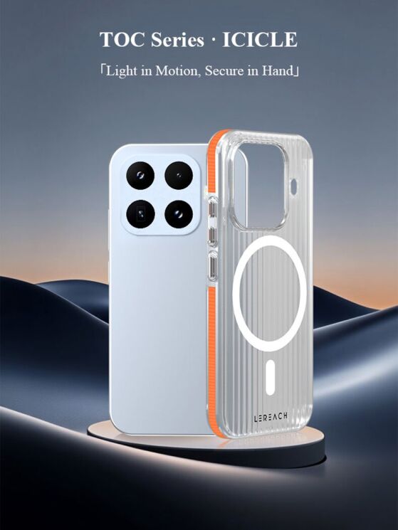Защитный чехол LEREACH TOC Magnetic для Xiaomi 17T - Orange: фото 2 из 9