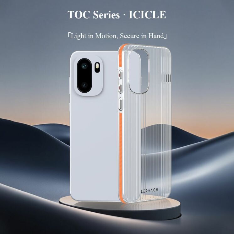 Защитный чехол LEREACH TOC Series для OnePlus 15R / Ace 6 / Ace 6T - Black: фото 5 из 11