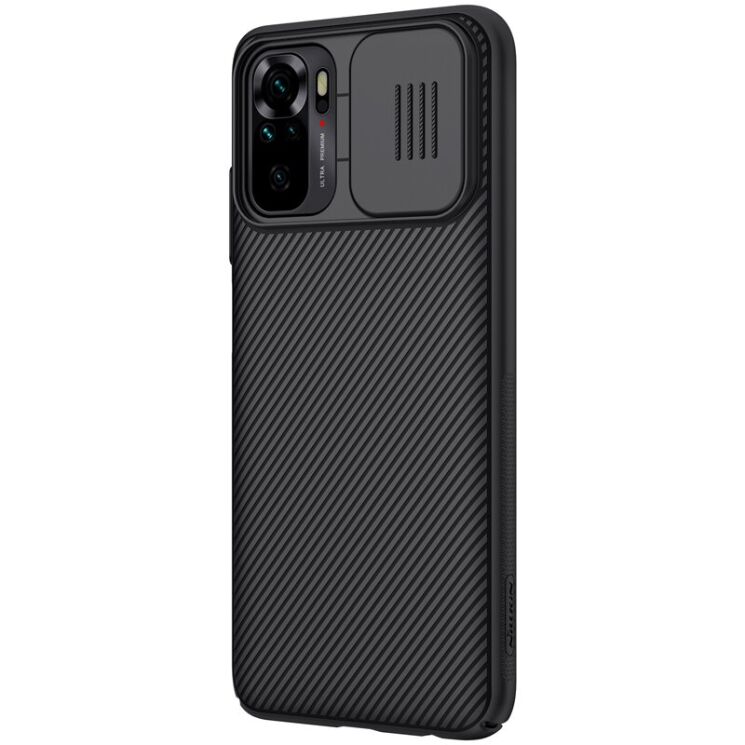 Защитный чехол NILLKIN CamShield Case для Xiaomi Redmi Note 10 / Note 10s / Poco M5s - Black: фото 3 из 21
